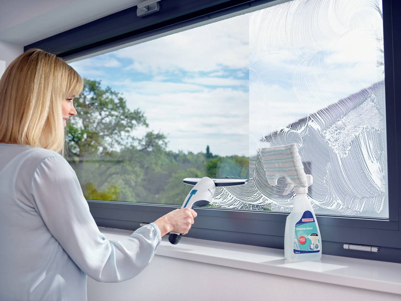 Leifheit 51030 Nemo Fenstersauger Weiß