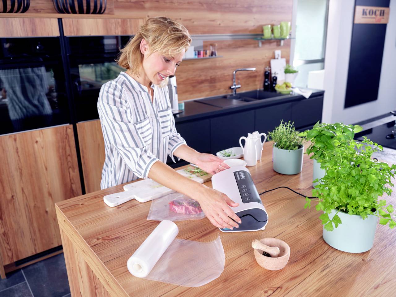 Leifheit 3235 Vacu Power 300 Vakuumierer (B x H x T) 370 x 95 x 215mm