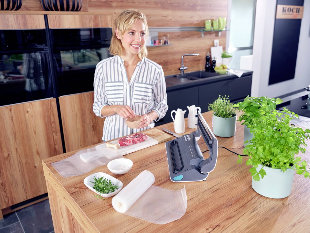 Leifheit 3235 Vacu Power 300 Vakuumierer (B x H x T) 370 x 95 x 215mm