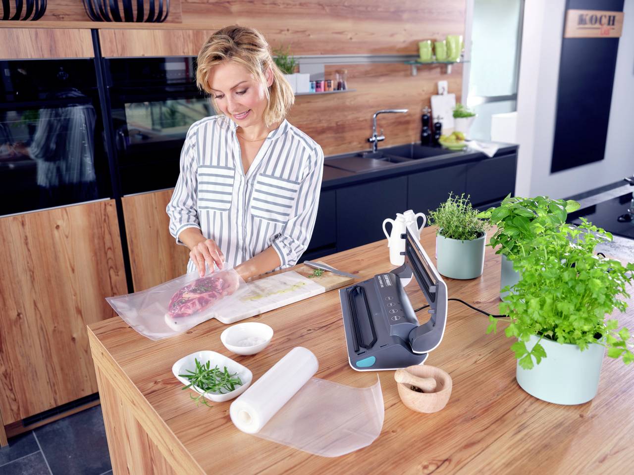 Leifheit 3235 Vacu Power 300 Vakuumierer (B x H x T) 370 x 95 x 215mm