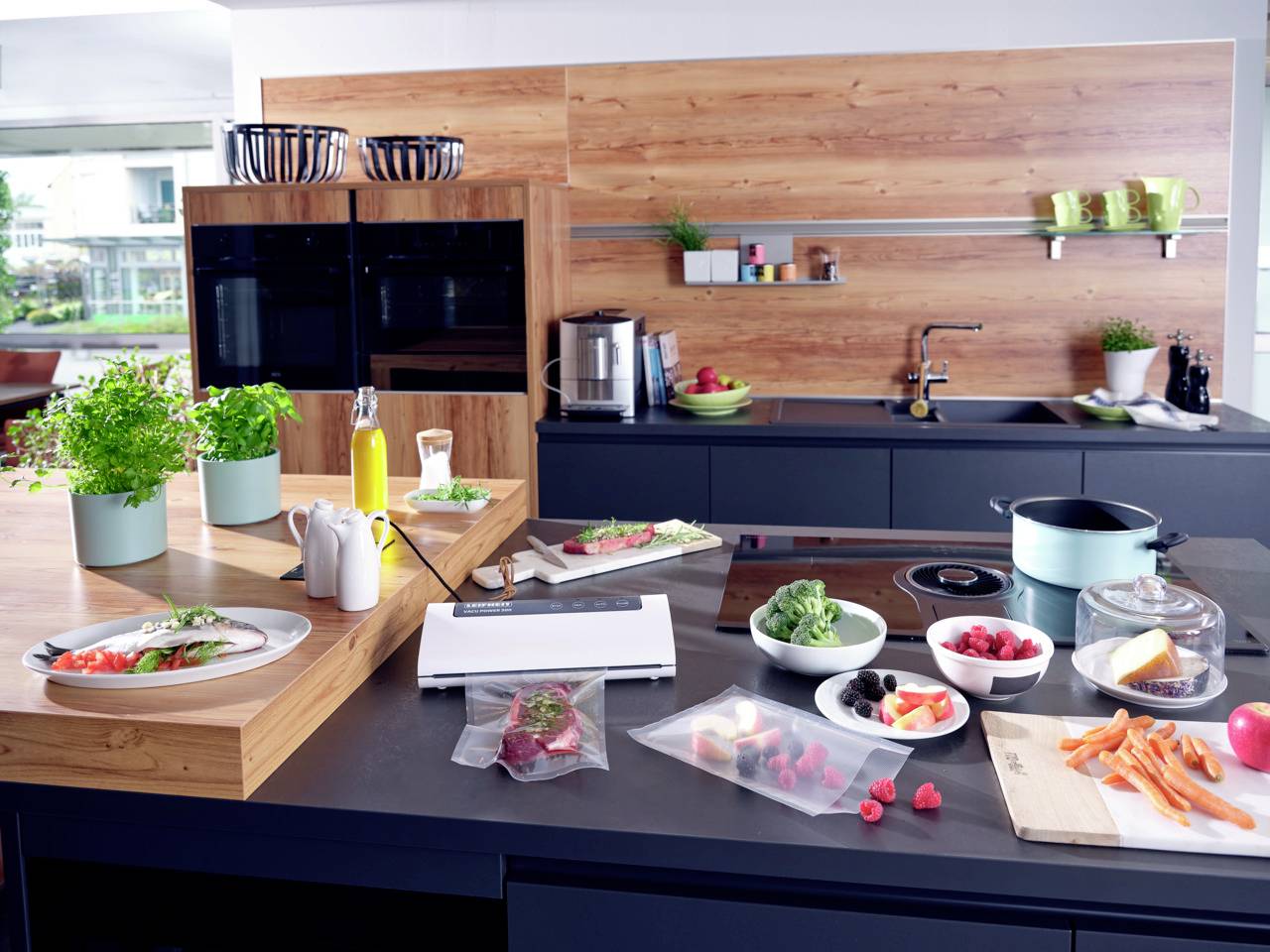 Leifheit 3235 Vacu Power 300 Vakuumierer (B x H x T) 370 x 95 x 215mm