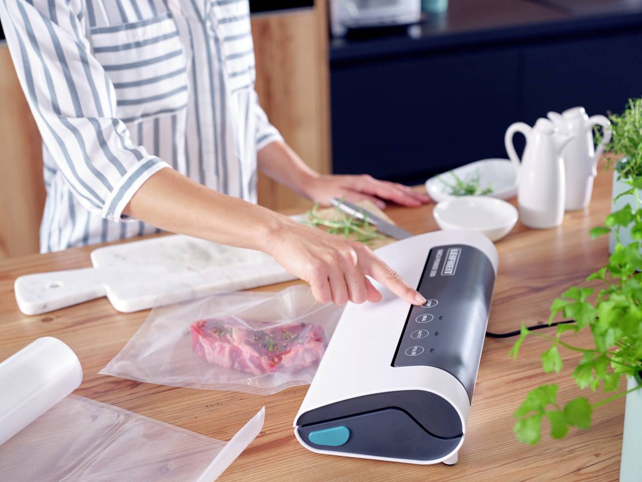 Leifheit 3235 Vacu Power 300 Vakuumierer (B x H x T) 370 x 95 x 215mm