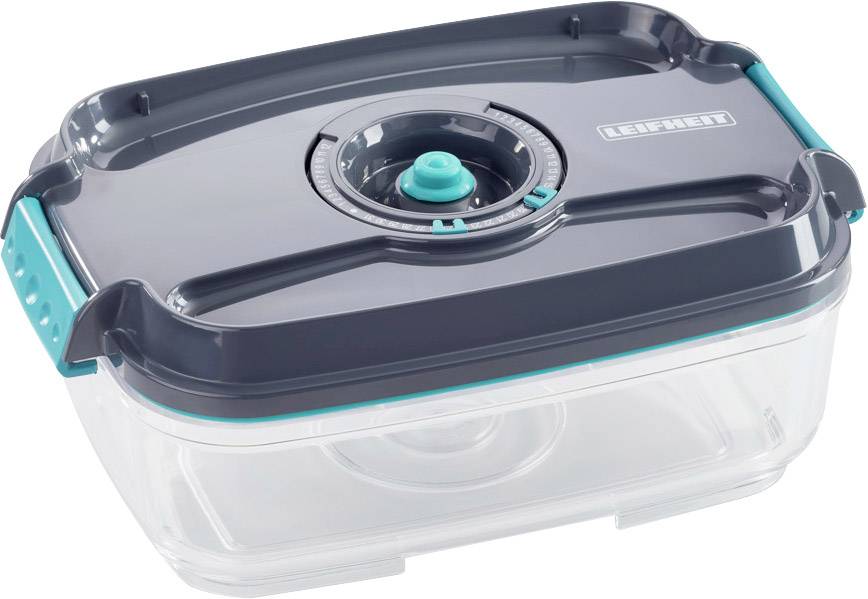 Leifheit 3233 3233 Vakuumbehälter Anthrazit, Türkis, Transparent