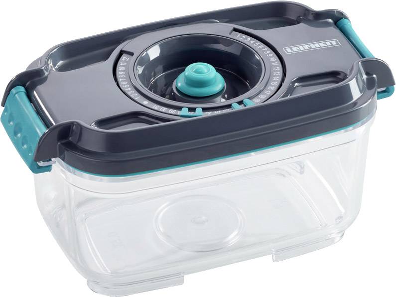 Leifheit 3233 3233 Vakuumbehälter Anthrazit, Türkis, Transparent