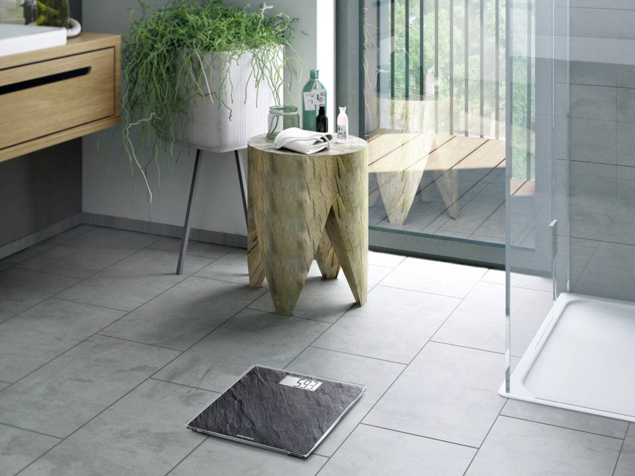 Soehnle Style Sense Compact 300 Slate Personenwaage digital Wägebereich (max.)=180 kg Anthrazit