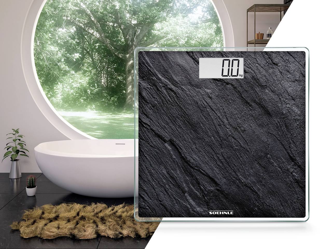 Soehnle Style Sense Compact 300 Slate Personenwaage 63881 digital Wägebereich (max.)=180 kg Anthrazit