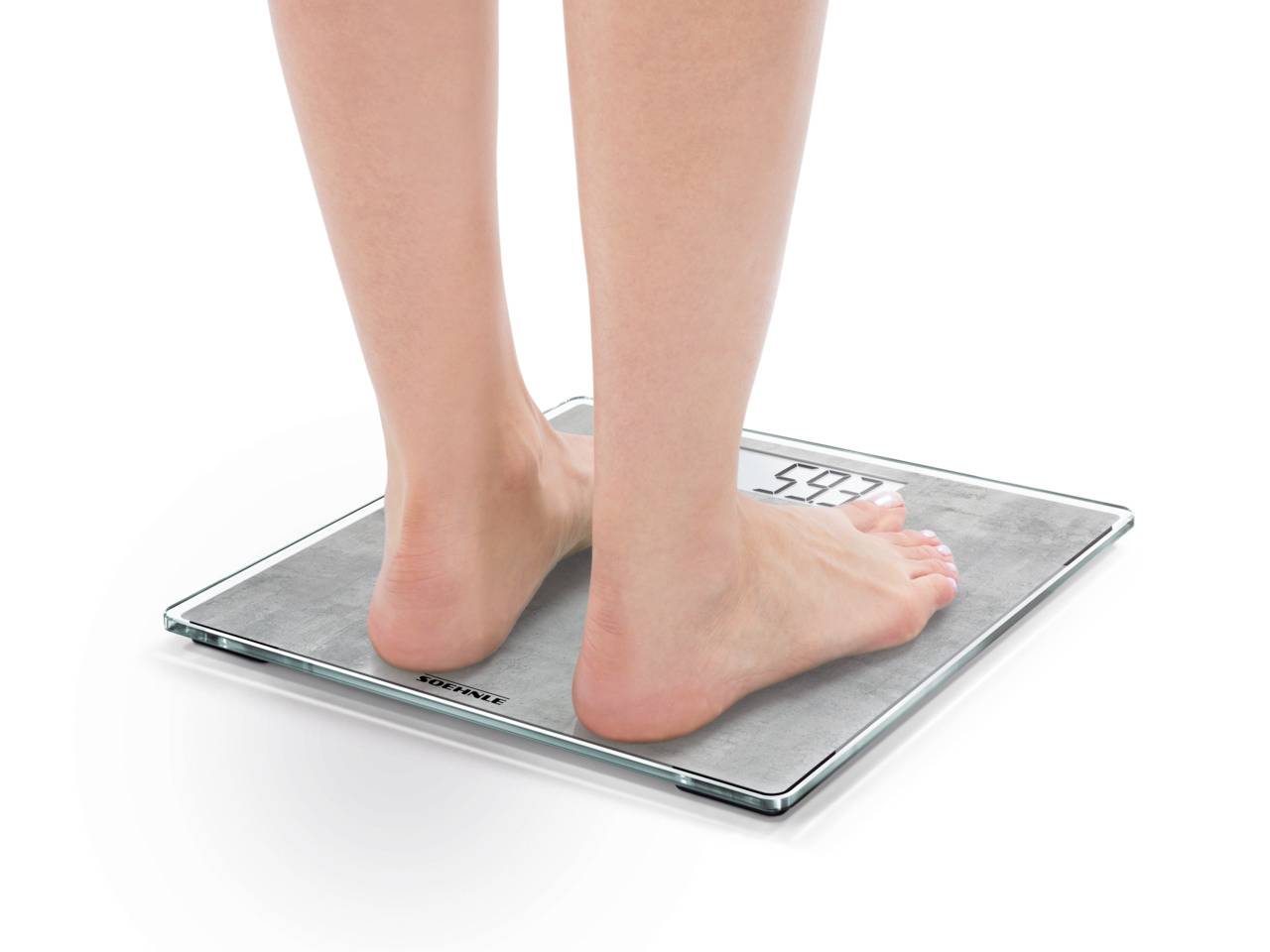 Soehnle Style Sense Compact 300 Concrete Personenwaage digital Wägebereich (max.)=180kg Grau