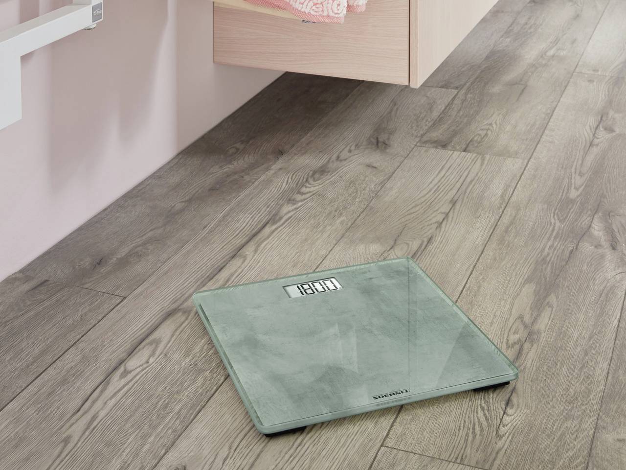 Soehnle Style Sense Compact 300 Concrete Personenwaage 63882 digital Wägebereich (max.)=180 kg Grau