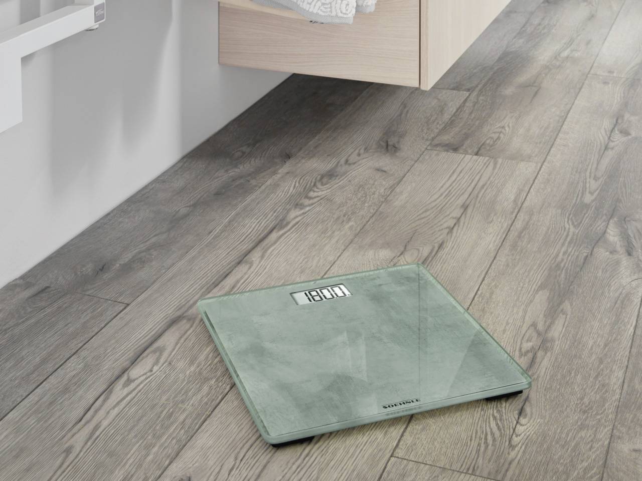 Soehnle Style Sense Compact 300 Concrete Personenwaage digital Wägebereich (max.)=180kg Grau