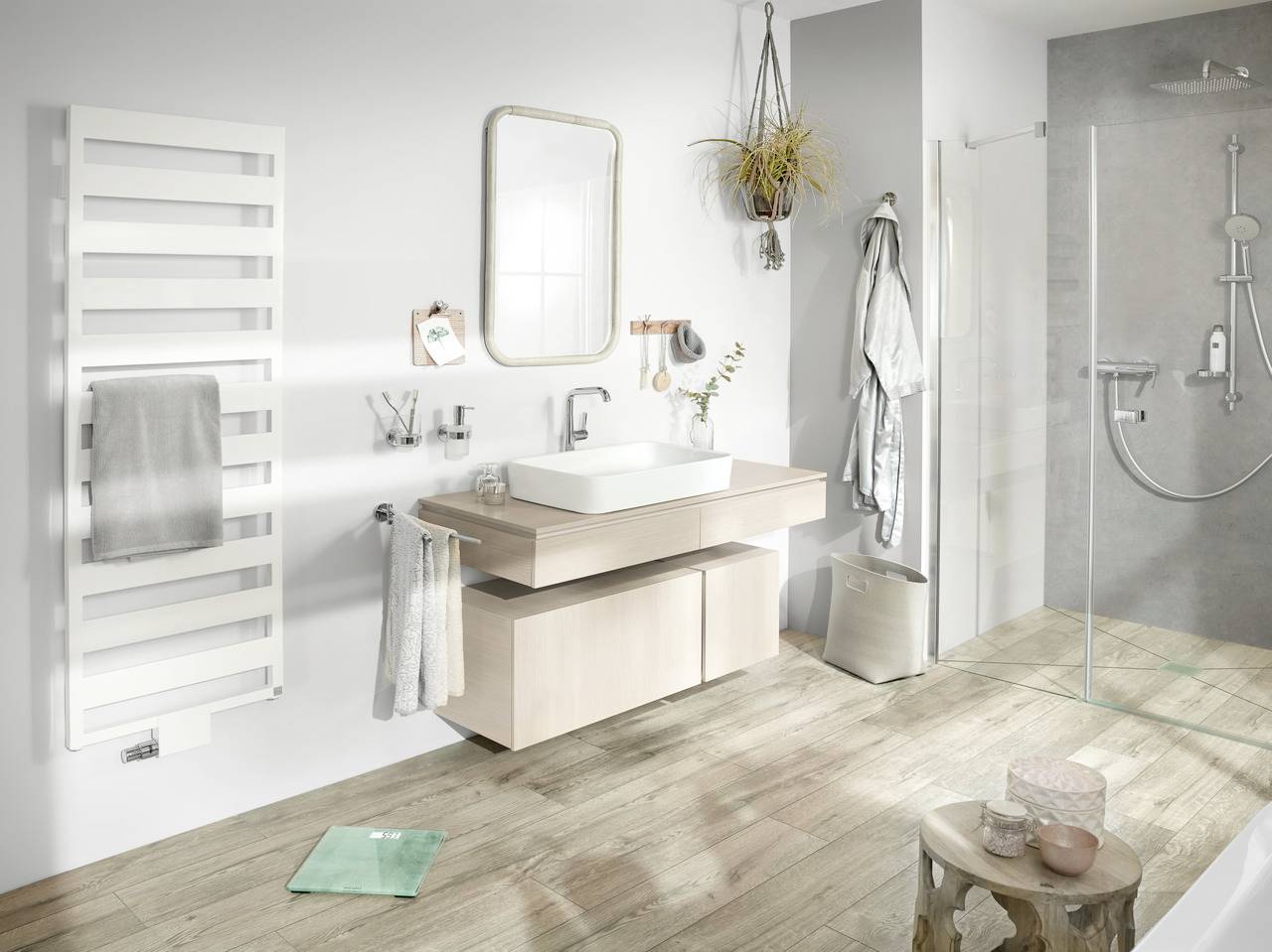 Soehnle Style Sense Compact 300 Concrete Personenwaage 63882 digital Wägebereich (max.)=180 kg Grau