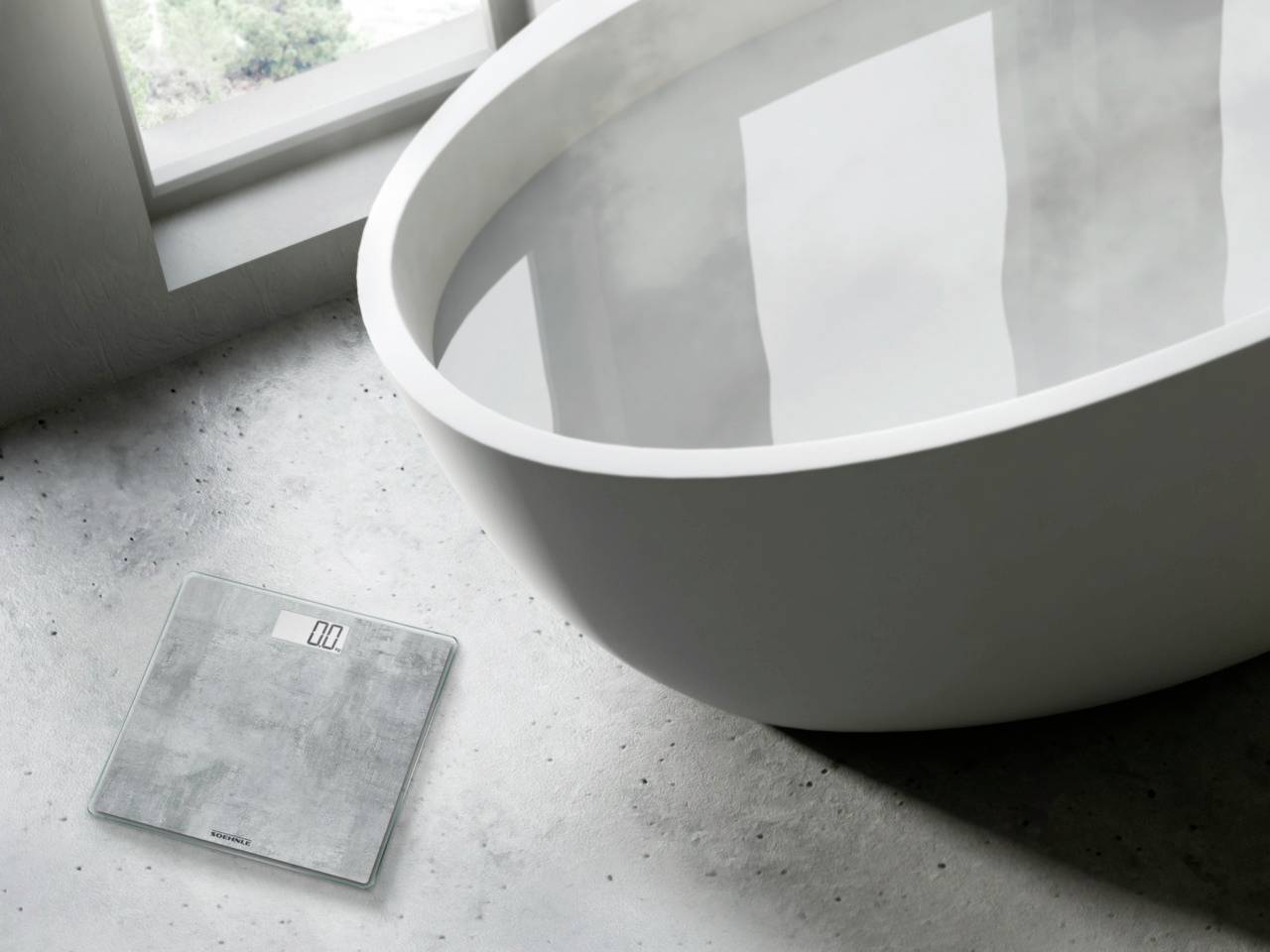 Soehnle Style Sense Compact 300 Concrete Personenwaage digital Wägebereich (max.)=180 kg Grau