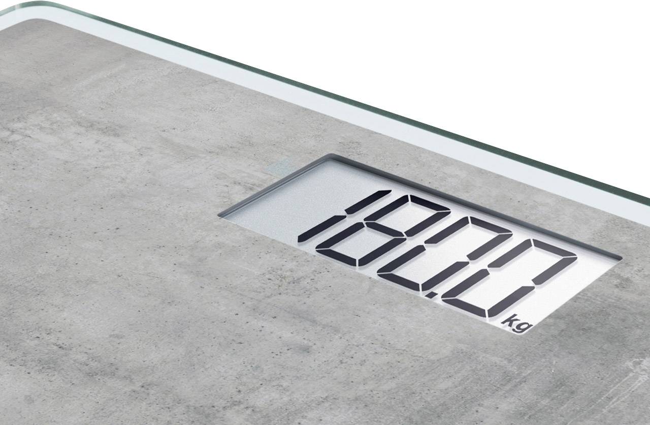Soehnle Style Sense Compact 300 Concrete Personenwaage 63882 digital Wägebereich (max.)=180 kg Grau