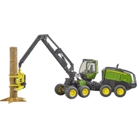 Bruder Landwirtschafts Modell John Deere Harvester mit Baumstamm Fertigmodell Traktor Modell Bruder Landwirtschafts Modell John Deere Harvester mit Baumstamm Fertigmodell Traktor Modell