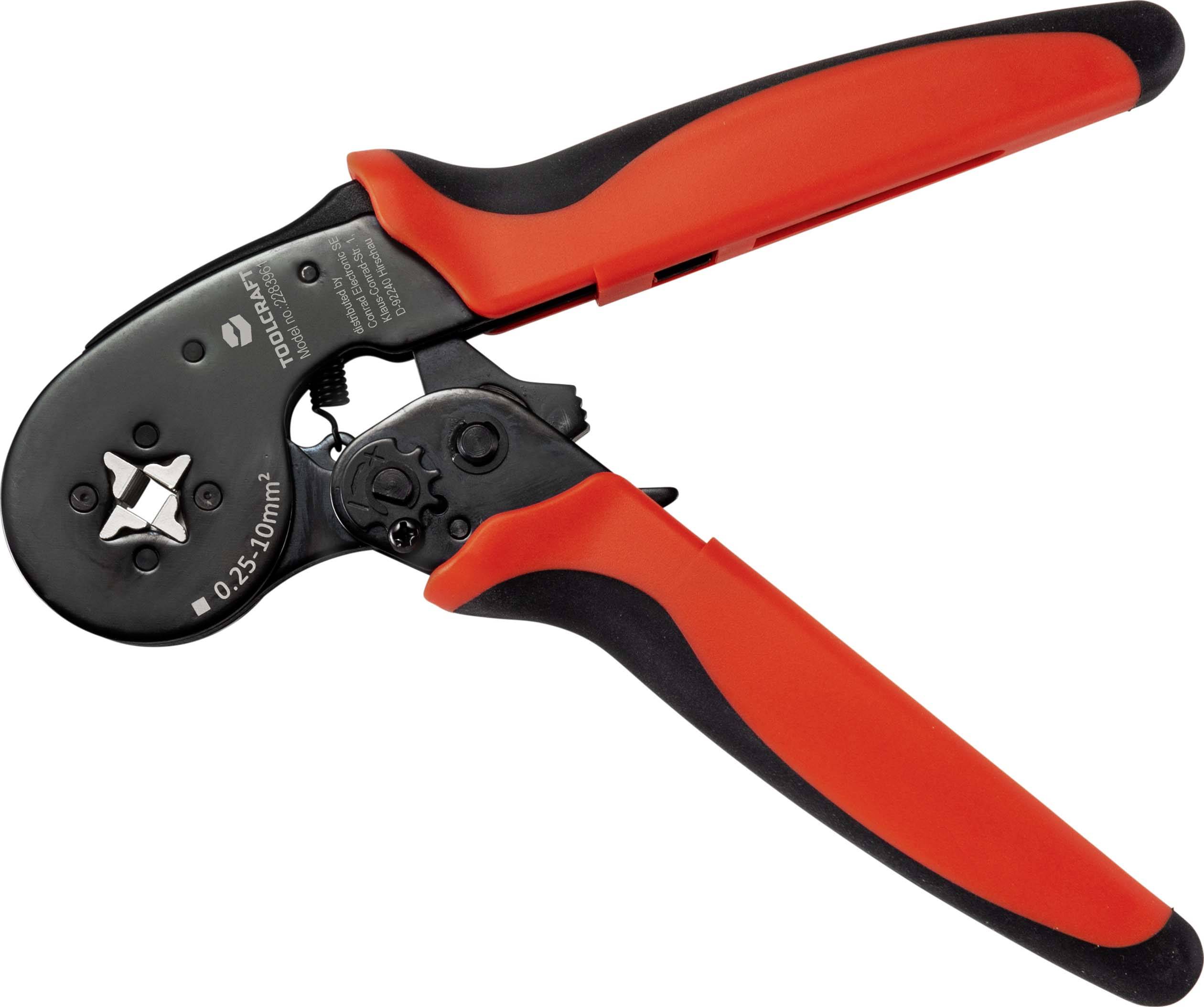 TOOLCRAFT TO-6851883 Crimpzange Aderendhülsen 0.25 bis 10mm²