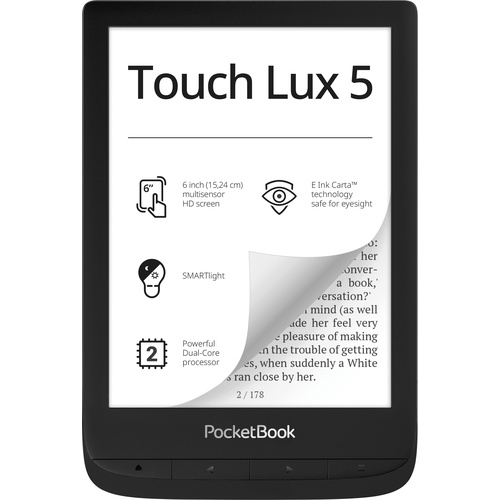 PocketBook Touch Lux 5 Liseuse 15.2 cm (6 pouces) noir