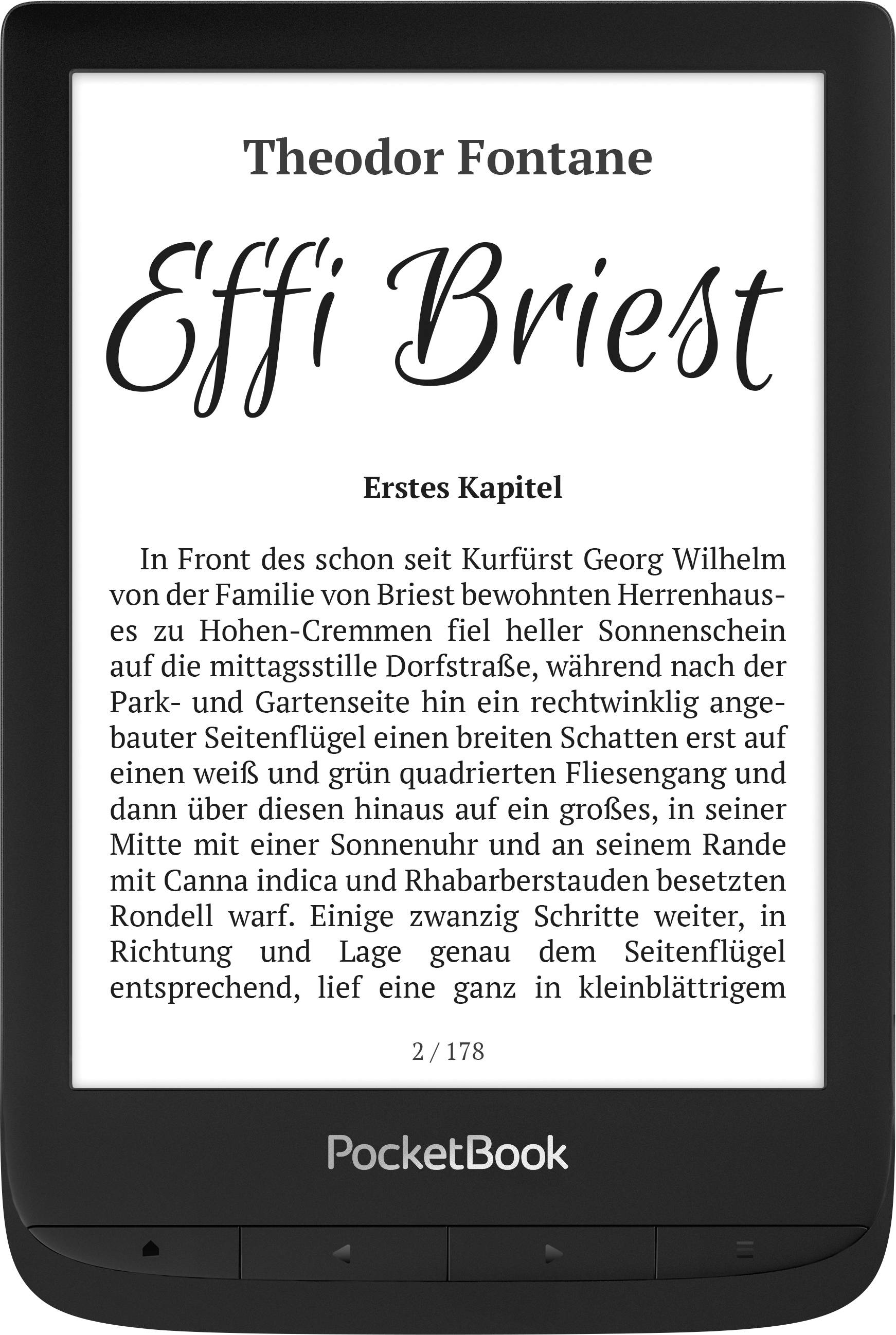 PocketBook Touch Lux 5 eBook-Reader 15.2 cm (6 Zoll) Schwarz