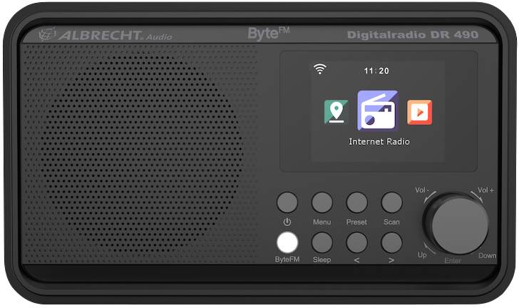 Albrecht DR 490 ByteFM Internet/DAB+/UKW Internet Tischradio DAB+, UKW, Internet Internetradio Inkl