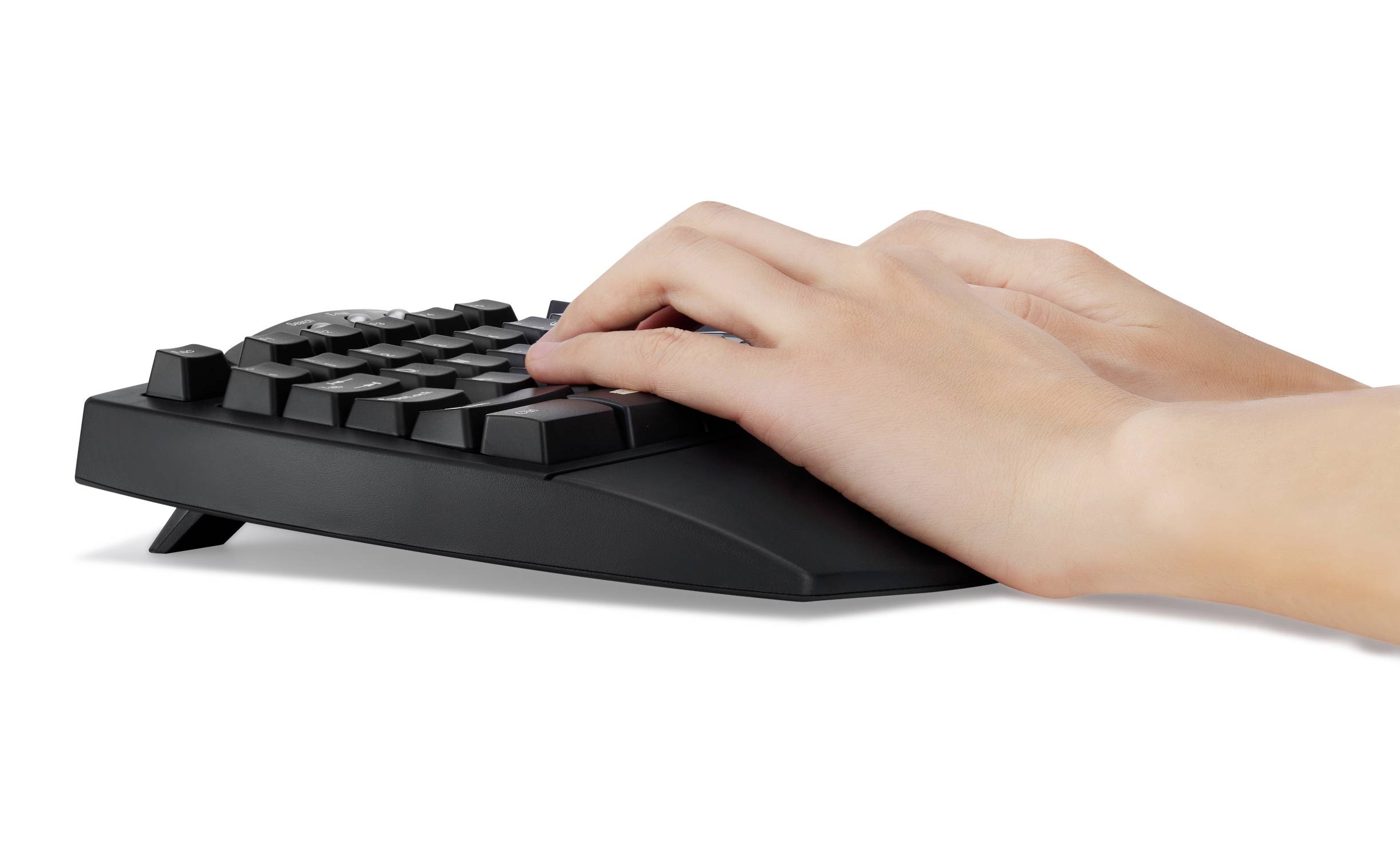 Perixx PERIDUO-512 DE B Kabelgebunden Tastatur, Maus-Set Ergonomisch Deutsch, QWERTZ Schwarz