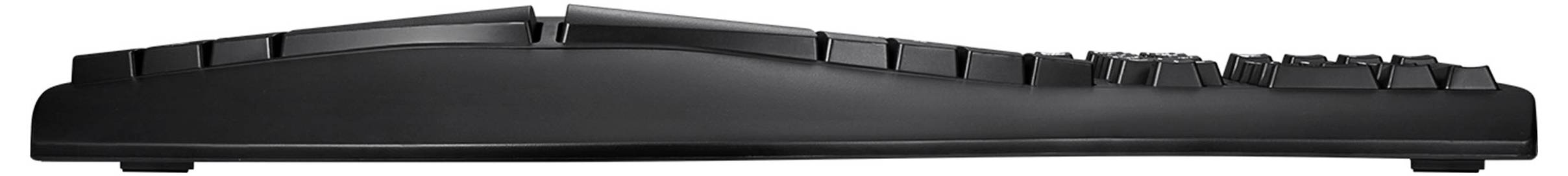 Perixx PERIDUO-512 DE B Kabelgebunden Tastatur, Maus-Set Ergonomisch Deutsch, QWERTZ Schwarz