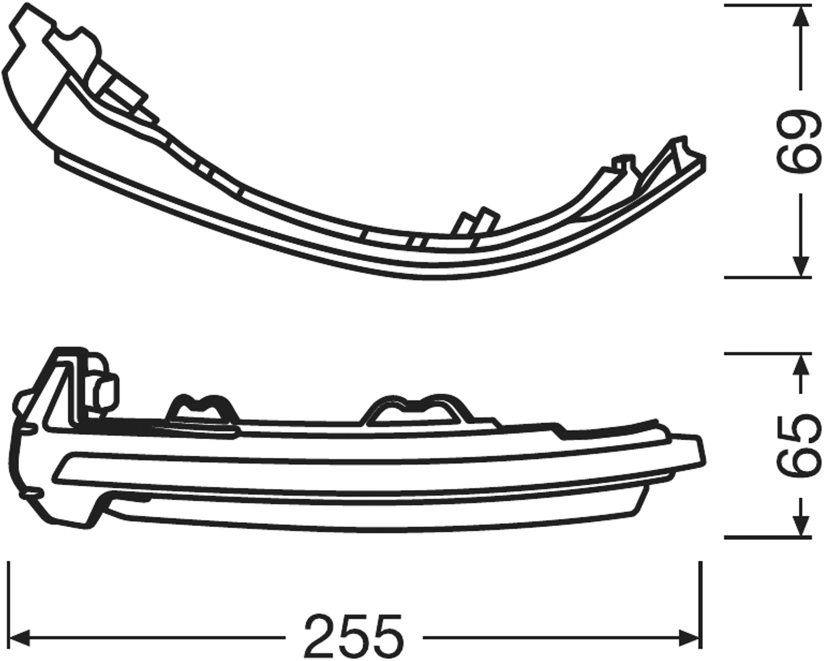 Osram Automotive LEDDMI 8W0 BK S LEDriving® Black Edition Spiegelblinker Audi Audi A4, Audi S4, Audi RS4, Audi A5, Audi S5, Audi