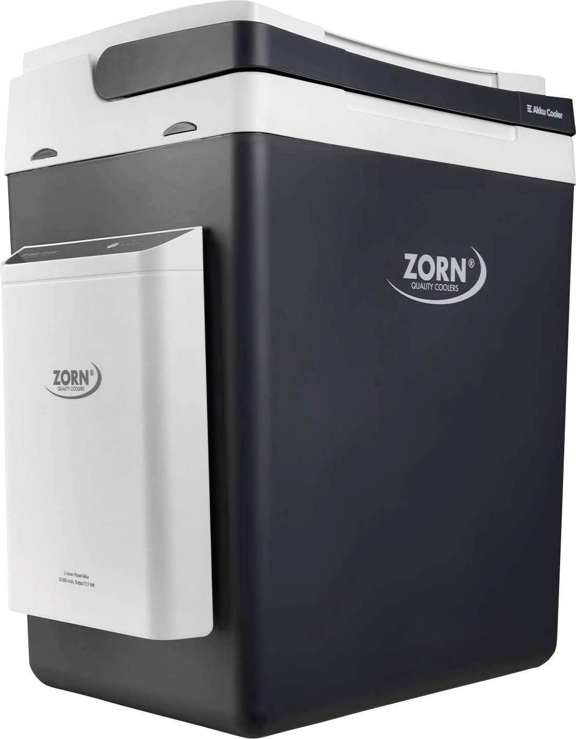 ZORN Kühlbox E Akku Cooler Z32 12/230V Kühlbox EEK: G (A - G) Thermoelektrisch 230 V, 12V Weiß, Grau 30l