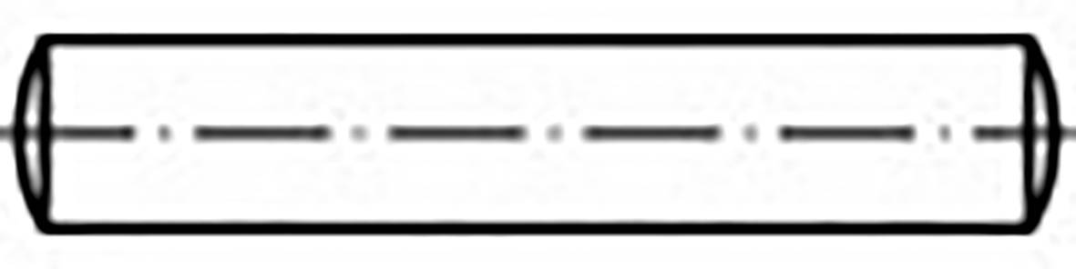 TOOLCRAFT TO-6852411 Zylinderstift Stahl 25St.