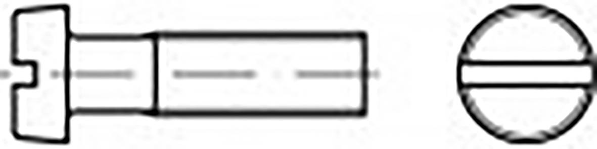 TOOLCRAFT TO-6852573 Zylinderkopfschraube M4 16 mm Schlitz DIN 84 Stahl verzinkt 200 St.