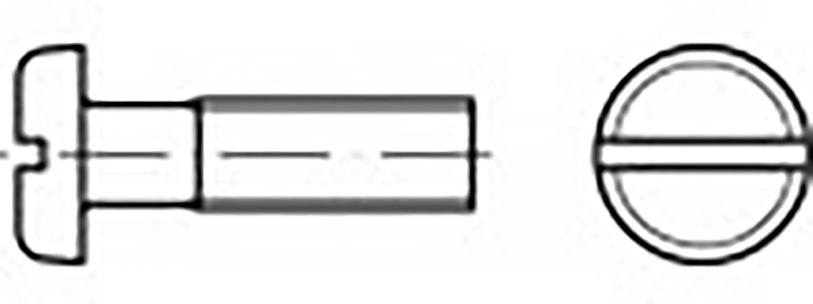 TOOLCRAFT TO-6853431 Flachrundkopfschrauben M3 12 mm Schlitz DIN 85 Edelstahl V4A A4 200 St.
