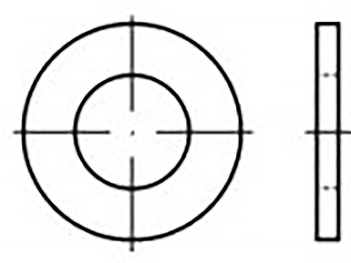 TOOLCRAFT Unterlegscheibe 3.2mm 7mm Stahl 200 St. TO-6853617