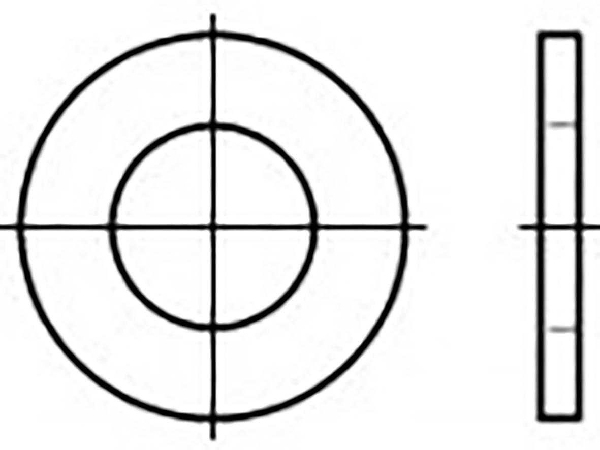 TOOLCRAFT Unterlegscheibe 5.5mm 10mm Stahl 1000 St. TO-6853947