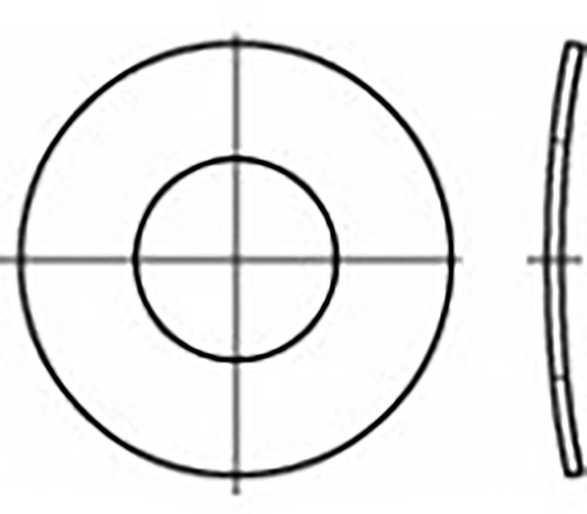 TOOLCRAFT TO-6854484 Federscheibe Innen-Durchmesser: 2mm DIN 137 Federstahl verzinkt 1000St.