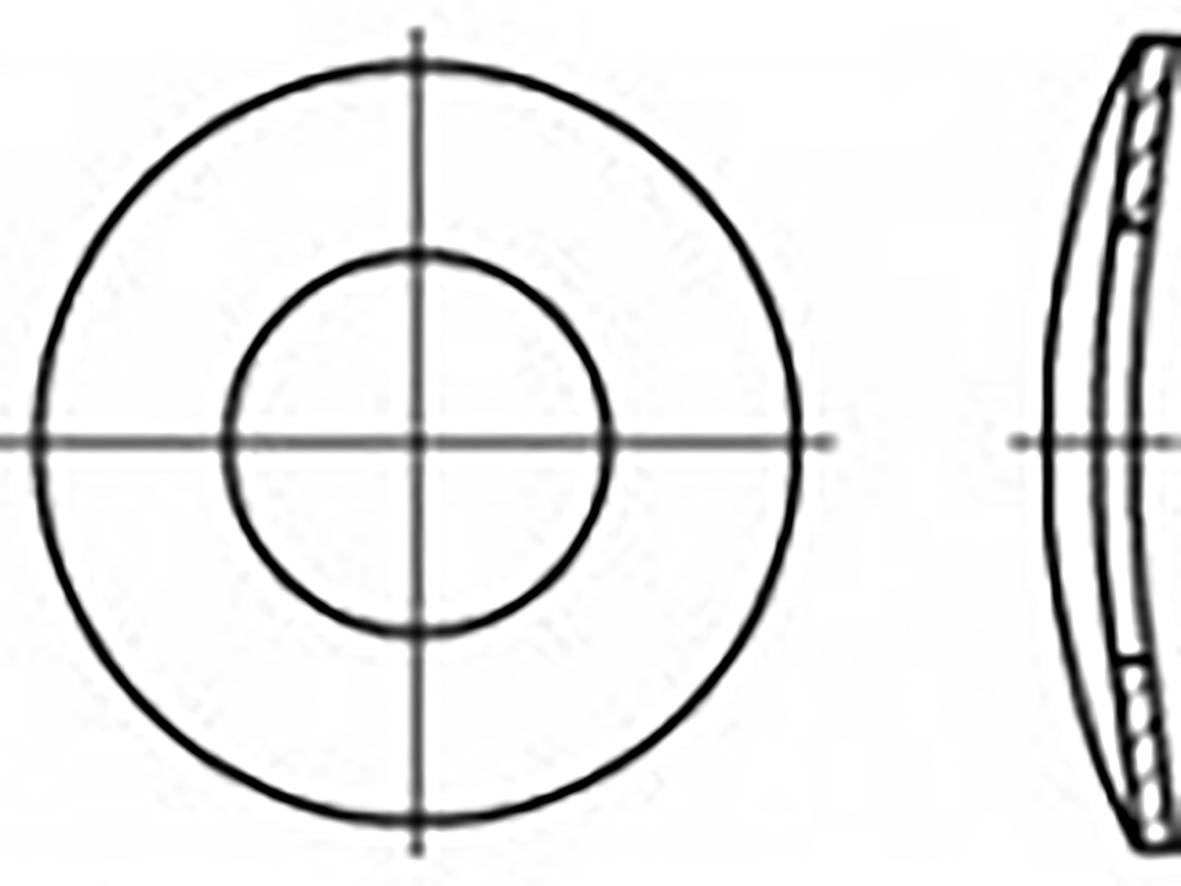 TOOLCRAFT TO-6854541 Federscheibe Innen-Durchmesser: 16mm DIN 137 Federstahl verzinkt 250St.