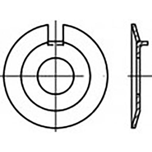 TOOLCRAFT Unterlegscheiben mit Außennase 8.4 mm 22 mm Edelstahl V2A A2 50 St. TO-6854619