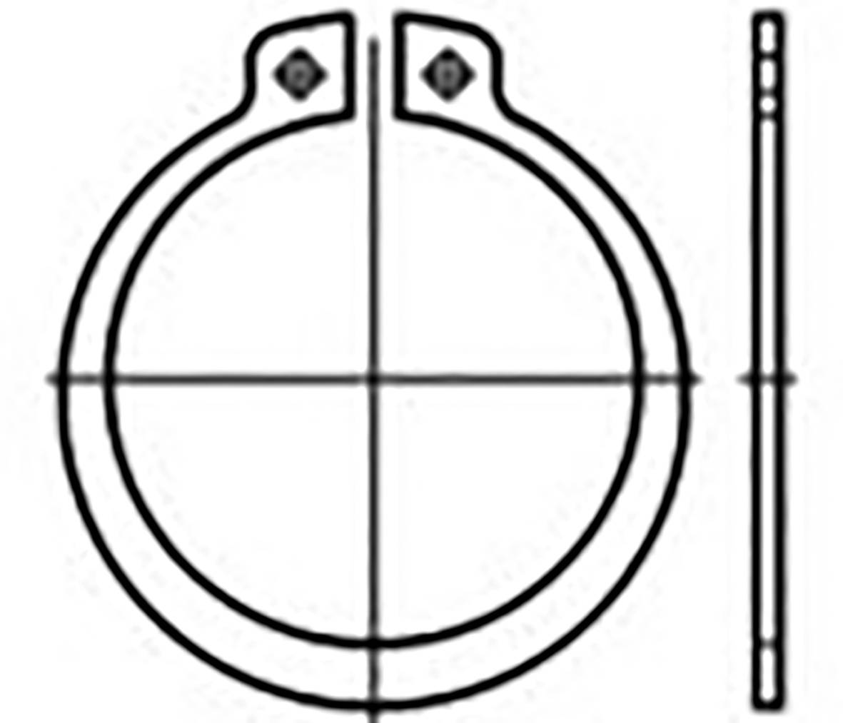 TOOLCRAFT TO-9985230 Sicherungsringe DIN 471 Federstahl 25St.