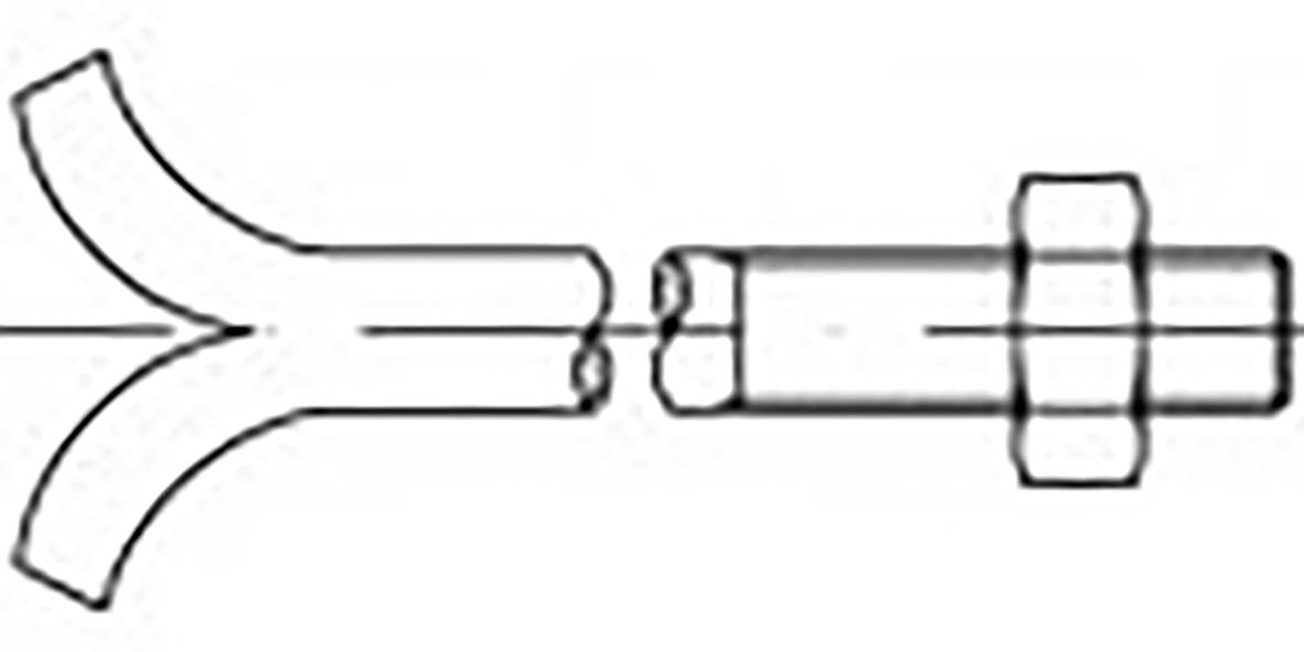 TOOLCRAFT TO-6855285 Steinschrauben M10 180 mm DIN 529 Stahl verzinkt 25 St.