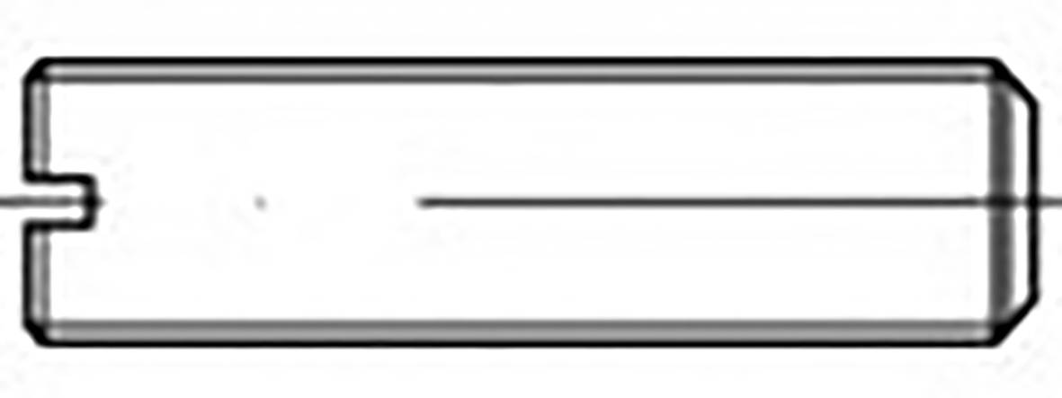 TOOLCRAFT TO-6855399 Gewindestift M5 10 mm Stahl 1000 St.