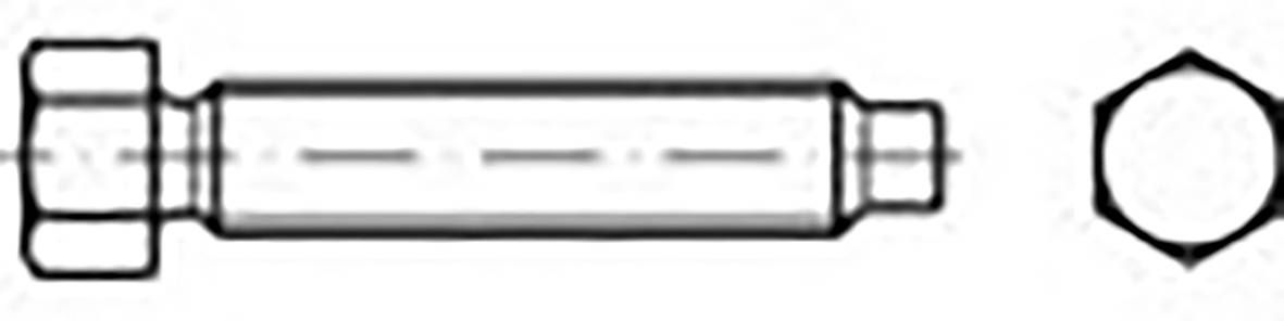 TOOLCRAFT TO-9985269 Sechskantschraube M30 80mm Außensechskant DIN 561 Stahl 10St.