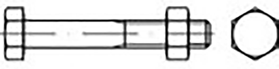 TOOLCRAFT TO-6855699 Sechskantschraube M6 10mm Außensechskant DIN 601 Stahl verzinkt 500St.