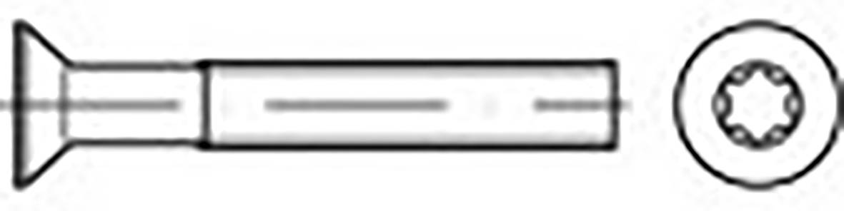 TOOLCRAFT TO-6863391 Senkschrauben M1.6 4mm Innensechsrund DIN 965 Edelstahl V2A A2 1000St.