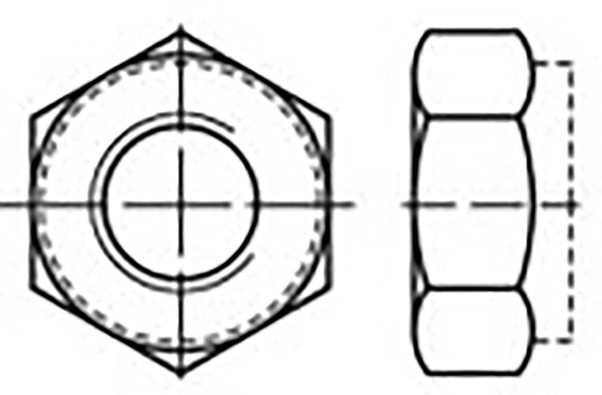 TOOLCRAFT TO-6864456 Sechskantmuttern M5 DIN 980 Edelstahl V4A A4 1000St.