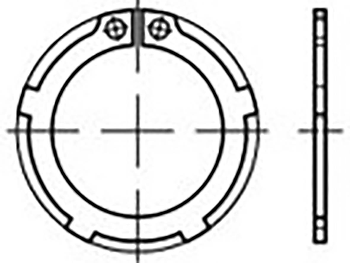 TOOLCRAFT TO-6864528 Sechskantmuttern DIN 983 Federstahl 100St.