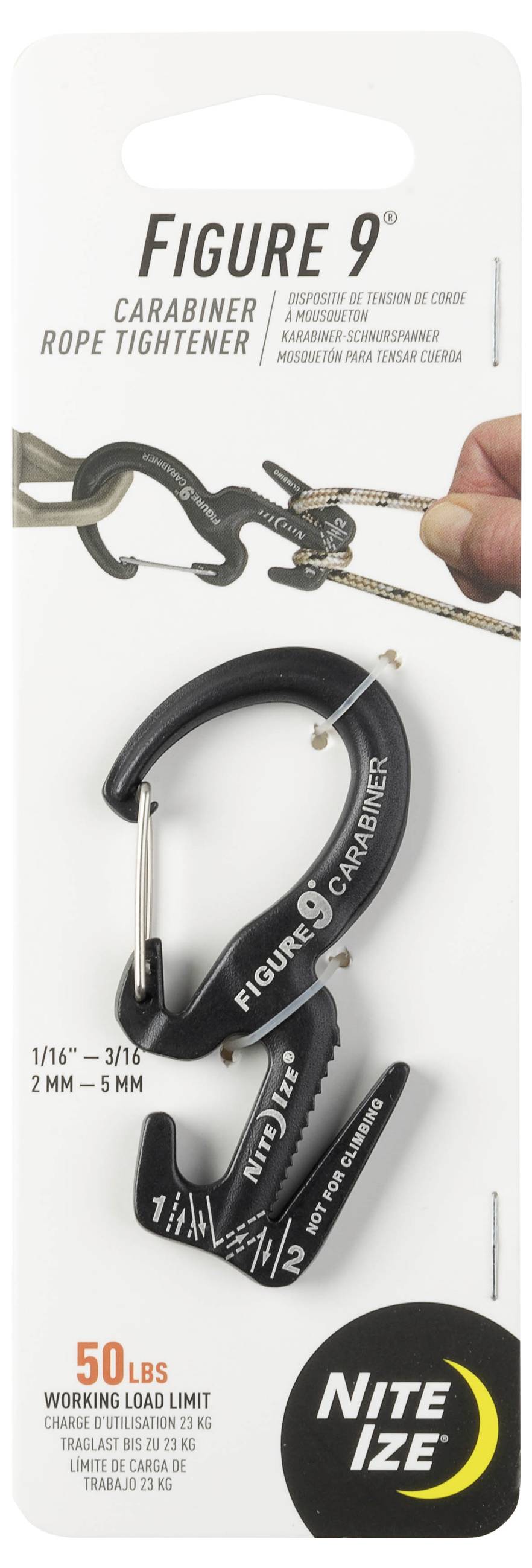 NITE Ize NI-C9S-02-01 Karabiner Figure9 Small 69mm x 34mm x 8mm 1St.