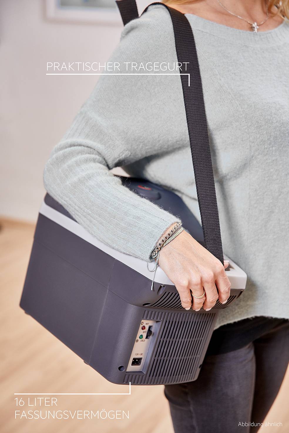 AEG Bordbar BK16 Kühlbox & Heizbox Thermoelektrisch 12 V/DC Grau 16l <Max/> 20°C unter Umgebungstemperatur