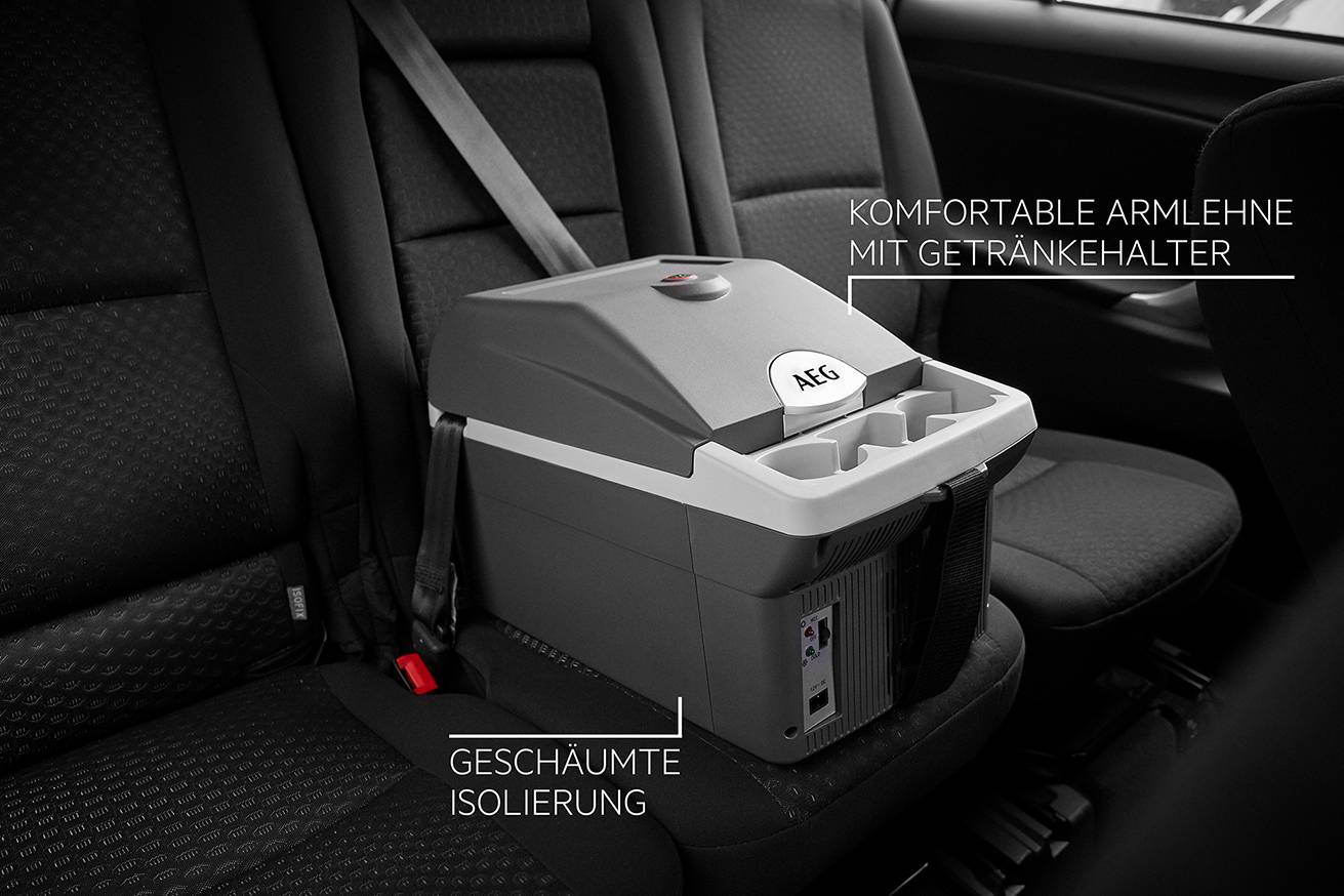 AEG Bordbar BK16 Kühlbox & Heizbox Thermoelektrisch 12 V/DC Grau 16l <Max/> 20°C unter Umgebungstemperatur