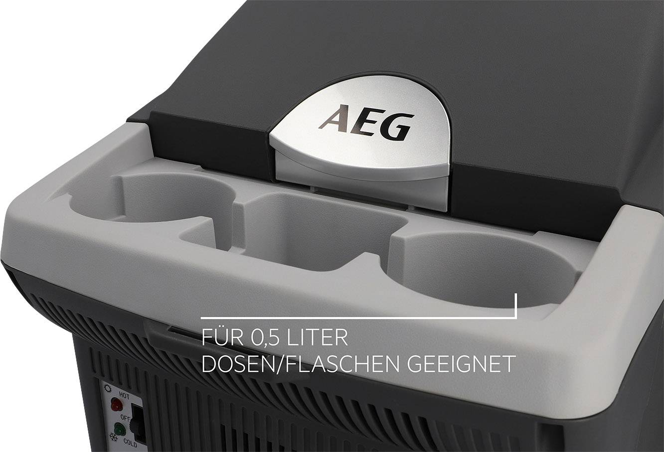 AEG Bordbar BK16 Kühlbox & Heizbox Thermoelektrisch 12 V/DC Grau 16l <Max/> 20°C unter Umgebungstemperatur