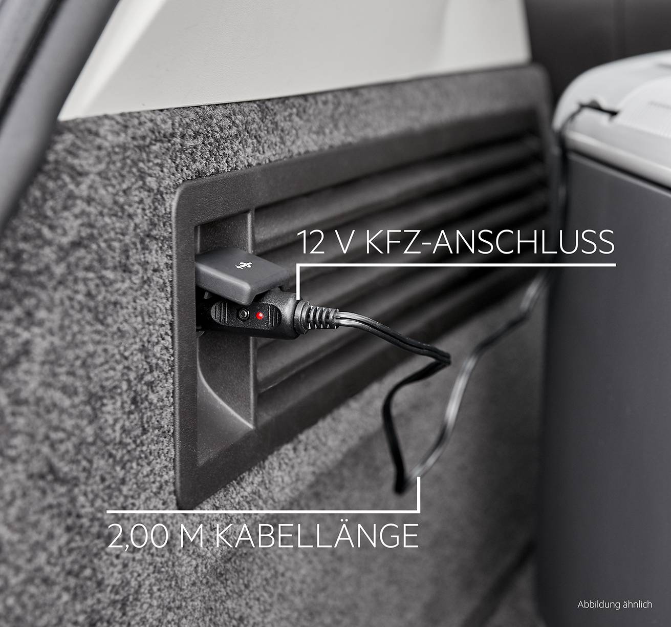 AEG KK 28 Kühlbox EEK: F (A - G) Thermoelektrisch 12 V/DC, 230 V/AC Grau 28 l <Max/> 20 °C unter Umgebungstemperatur