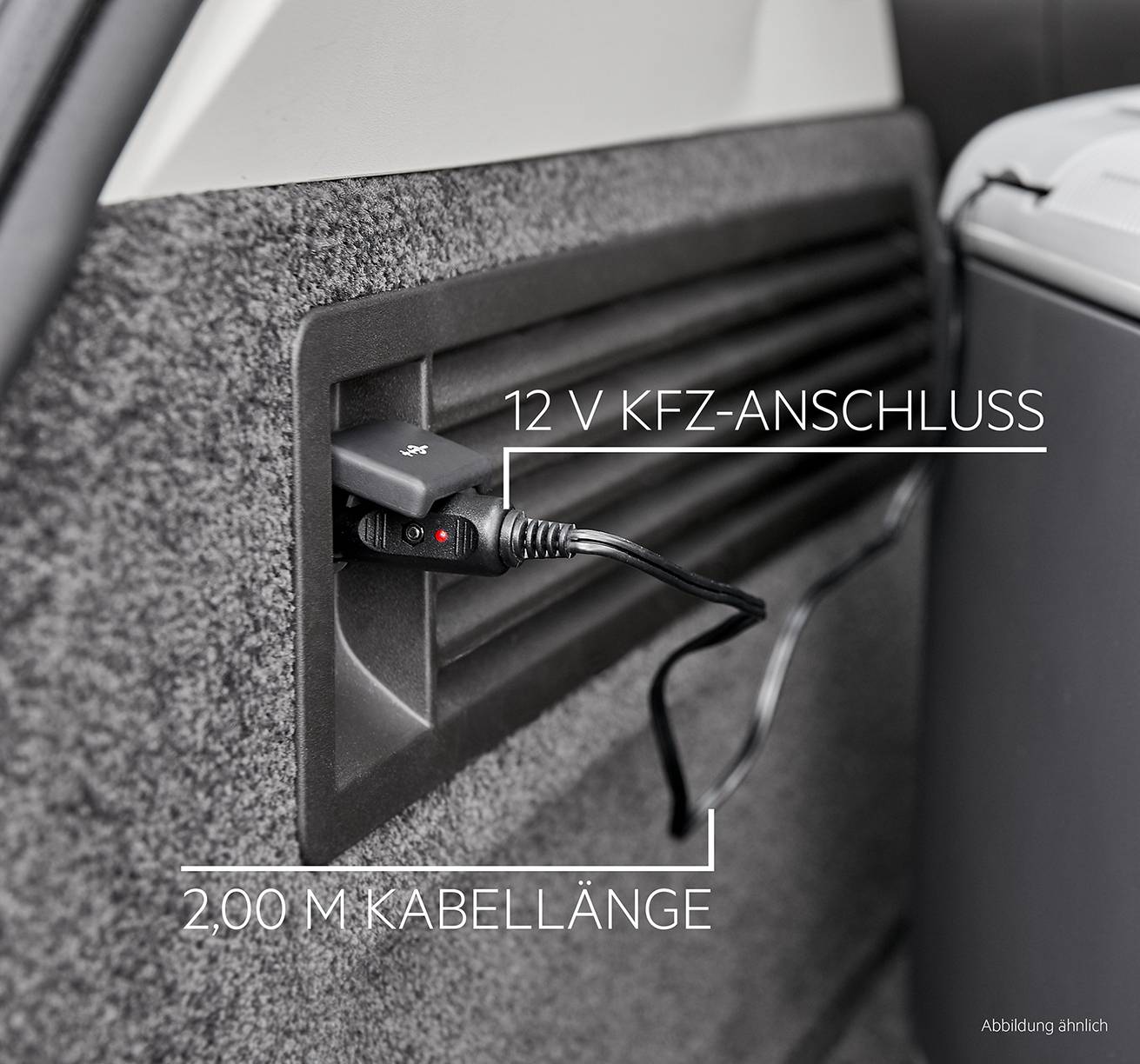 AEG KK 28 Kühlbox EEK: F (A - G) Thermoelektrisch 12 V/DC, 230 V/AC Grau 28 l <Max/> 20 °C unter Umgebungstemperatur