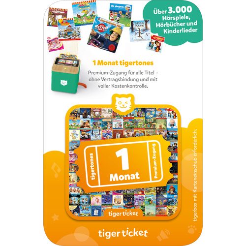 Tigerticket-1 mois ABO pour le service de streaming Tigerbox Touch Tigerstone 4201