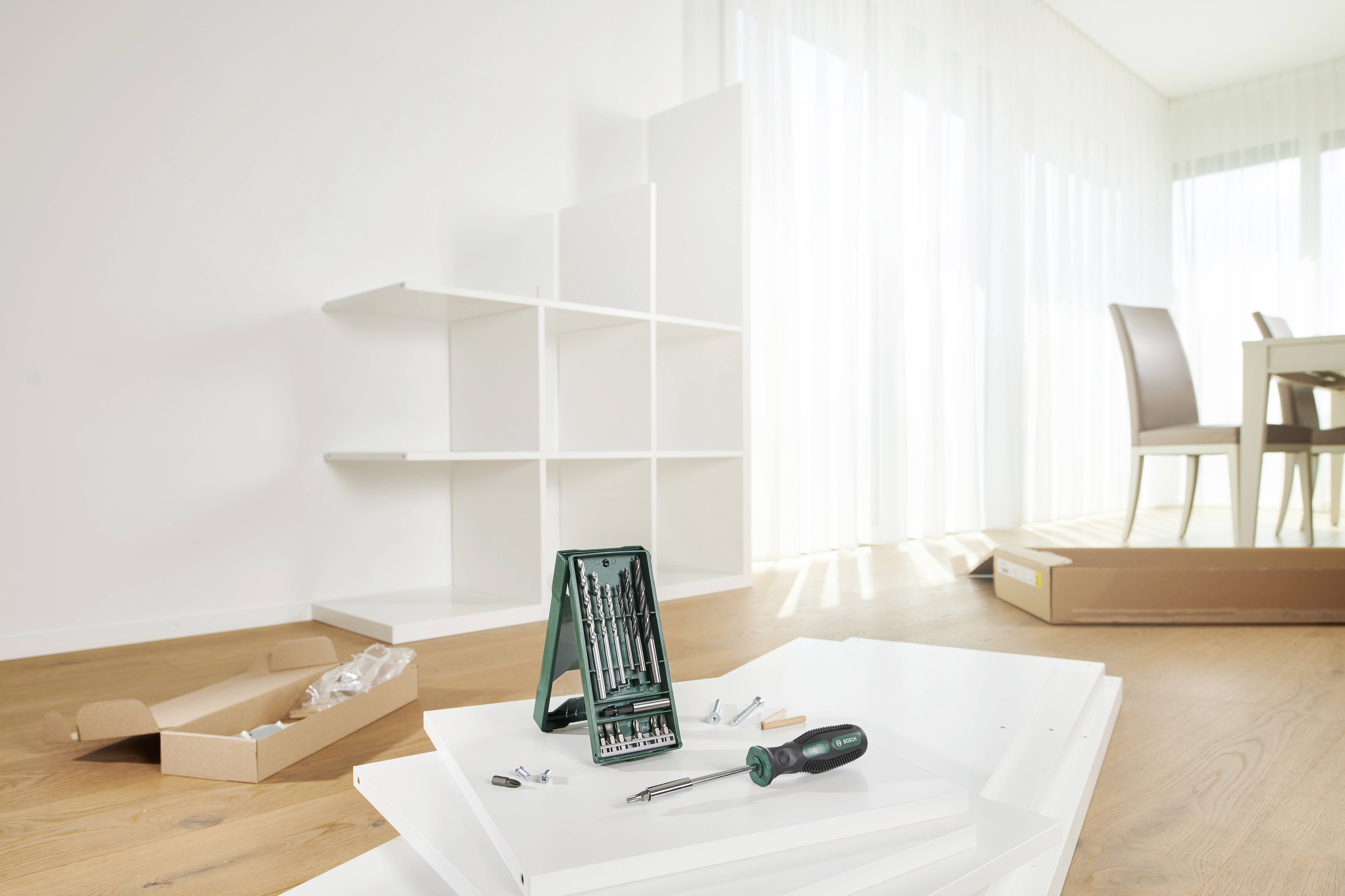 Bosch Accessories 2607017654 Mini X-Line 16teilig Bohrer- und Bit-Sortiment