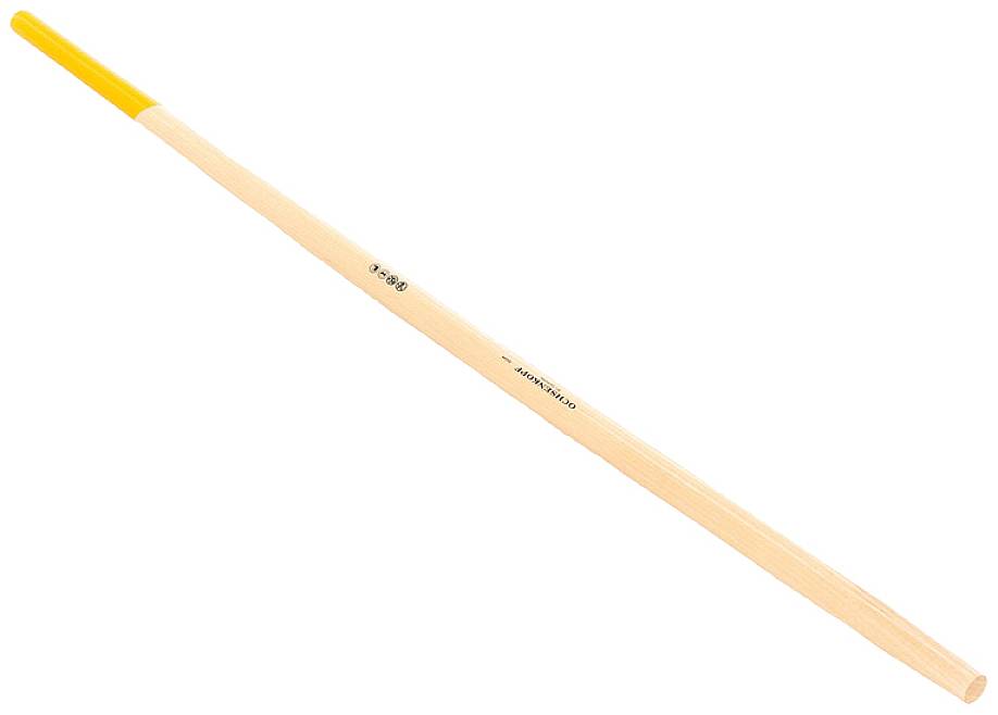 Ein einzelner gelber Bleistift, der auf einer weißen Oberfläche liegt. Der Bleistift ist ungespitzt und zeigt eine glatte, glänzende Oberfläche.